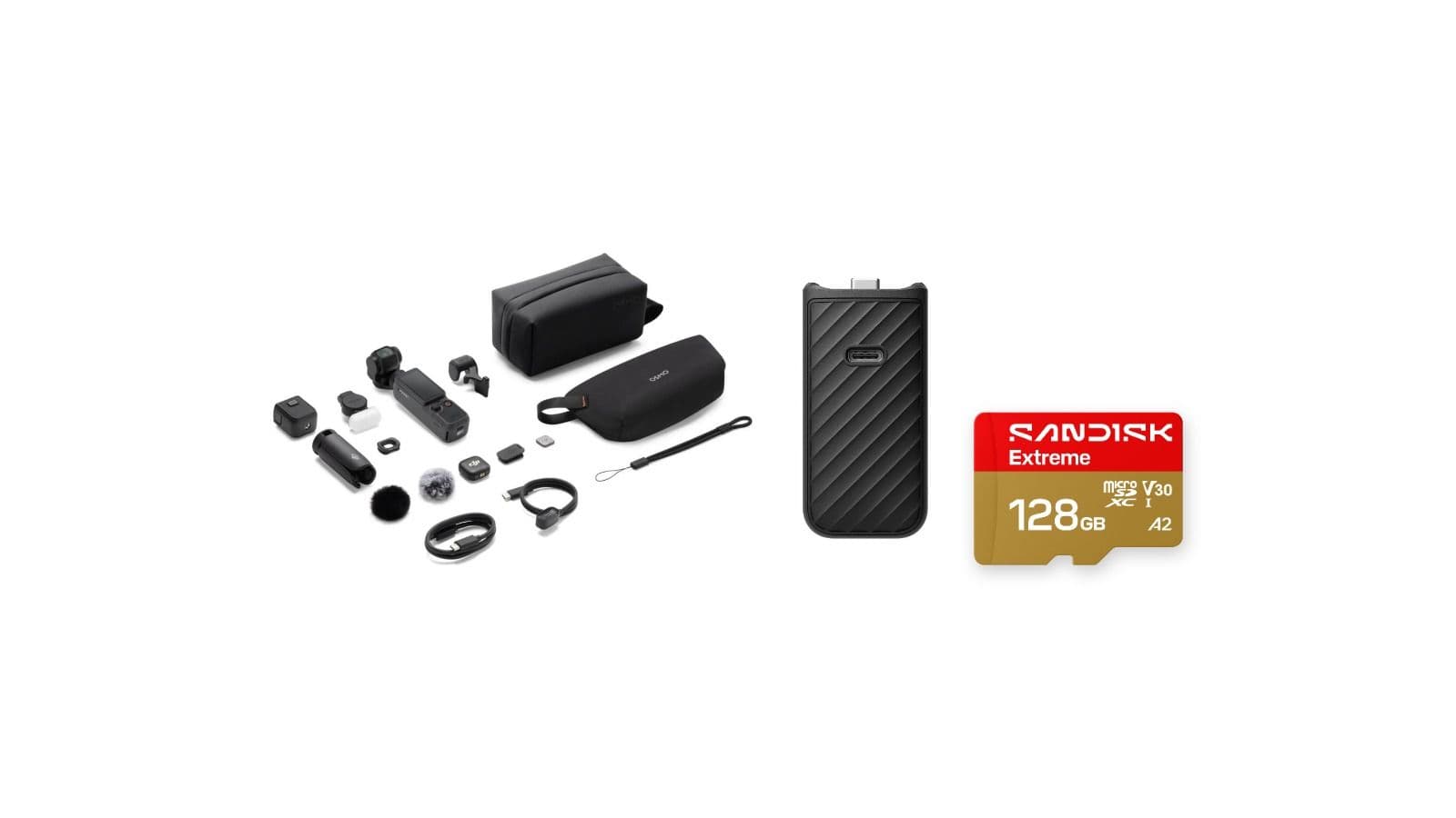 DJI Osmo Pocket 4 クリエイターコンボ(バッテリーハンドル・microSD 128GB付き)