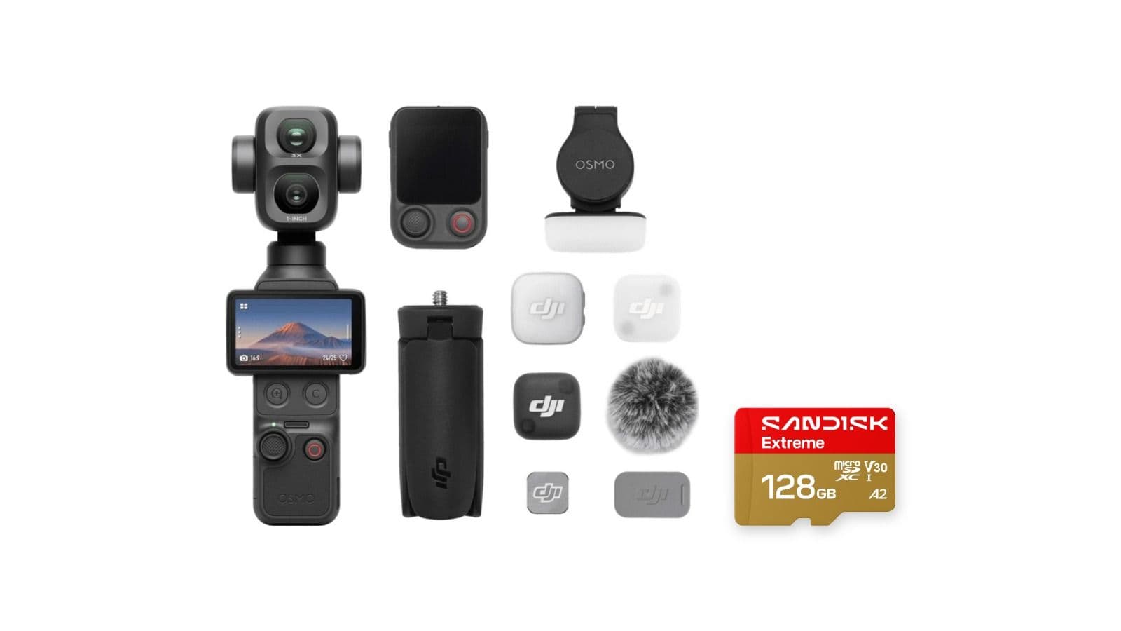 DJI Osmo Pocket 4P Vlogコンボ(microSD 128GB付き)